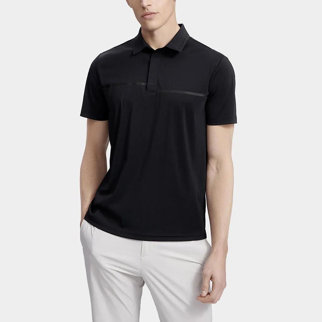 FILA Polo Shirts Men's Jet Black Polo Collar Moderate Straight Fit (Unisex) Polo Shirts F11M327116ABK