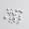 Круглые арбузные бусины-разделители из стерлингового серебра S925 для браслетов и ожерелий своими руками