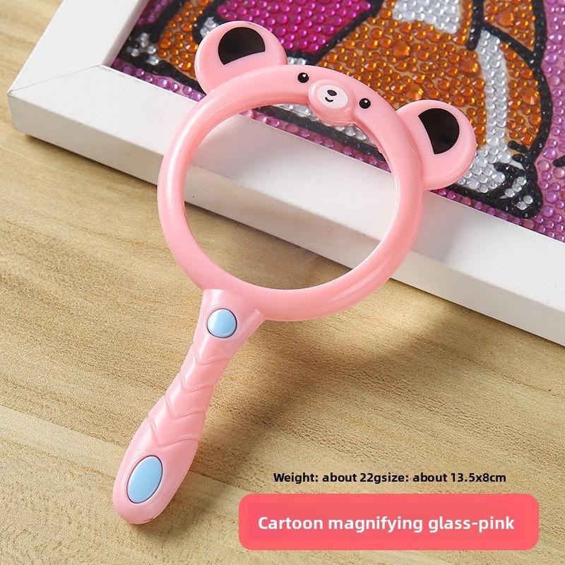 Kids Portable Magnifying Glass With Durable Plastic Frame For Educational Use And Exploration