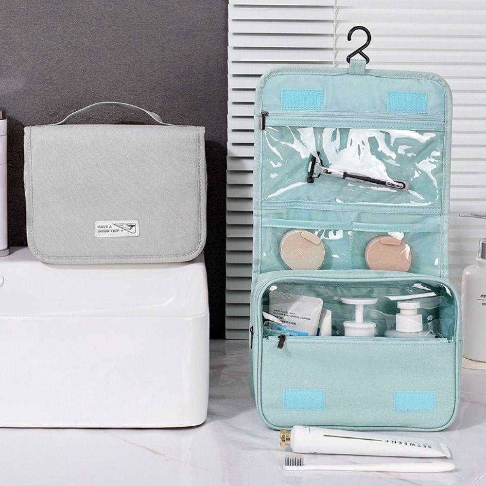 Large Capacity Travel Toiletry Bag Waterproof Makeup Bag Portable Hanging Cosmetic Bag Outdoor