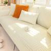 American Style Solid Color Winter Plush Sofa Towel Thicken Plush Soft and Smooth Sofa Covers Living Room Anti-slip Couch Cover
