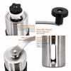 Winwintech New Larger Capacity 30g Mini Manual Coffee Mill Grinder, Stainless Steel Coffee Bean Hand Crank Portable Mill with Silicone Sleeve To Preve