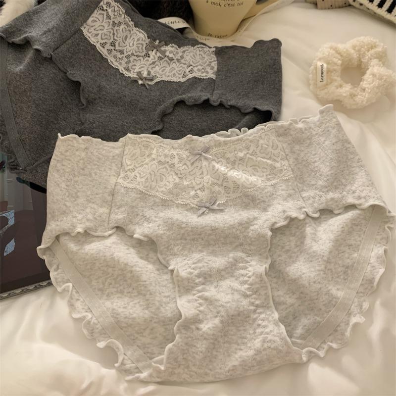 Модное новое кружевное хлопковое антибактериальное нижнее белье для девочек