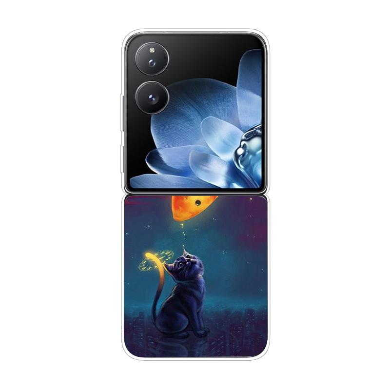 Твердая ПК-накладка для Xiaomi Mix Flip Противоударный чехол для телефона для Mi Mix Flip 5G Ультратонкая задняя прозрачная накладка MixFlip Чехол Coque Funda