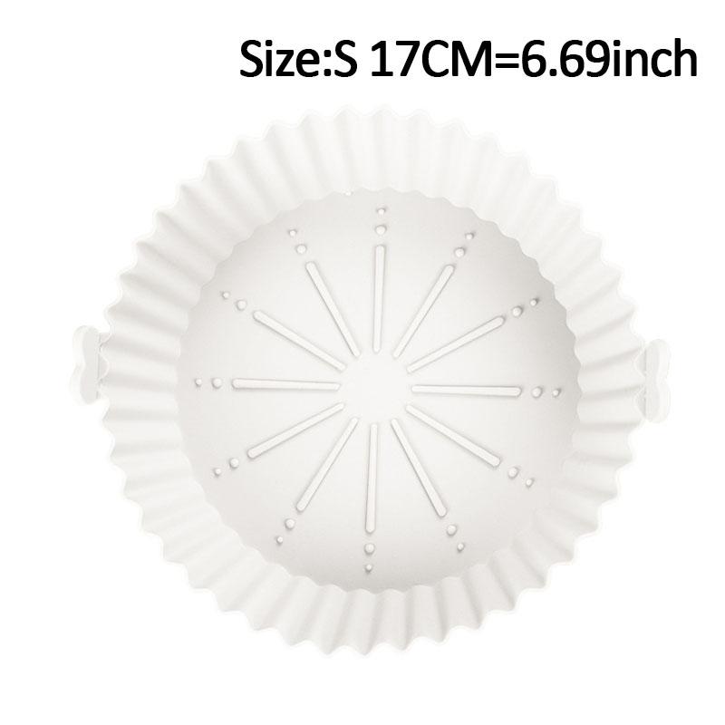 17/20 см противень для выпечки в аэрофритюрнице, многоразовый силиконовый противень с антипригарным покрытием, круглая форма для выпечки, коврики для микроволновки, вкладыш для аэрофритюрницы, форма для торта