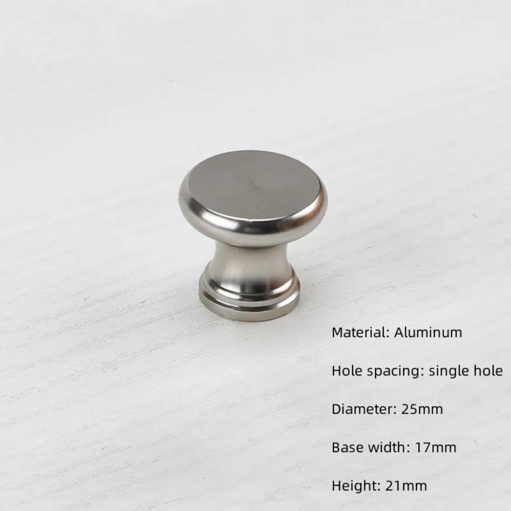 Silver Furniture Handle Single Hole Furniture Knobs Small Door Handle Cabinet Pulls  Wardrobe