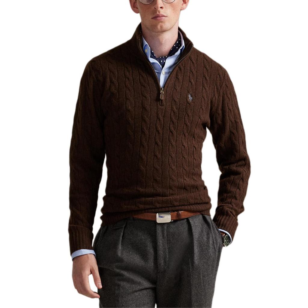 Polo Ralph Lauren Cable knit Half zip Sweater MNPOSWE16822356-200