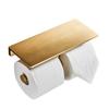 Золотой держатель для туалетной бумаги, полка для ванной комнаты, держатель для рулона бумаги для отеля, латунный держатель для туалетной бумаги, держатель для рулонной бумаги для кухни и ванной комнаты