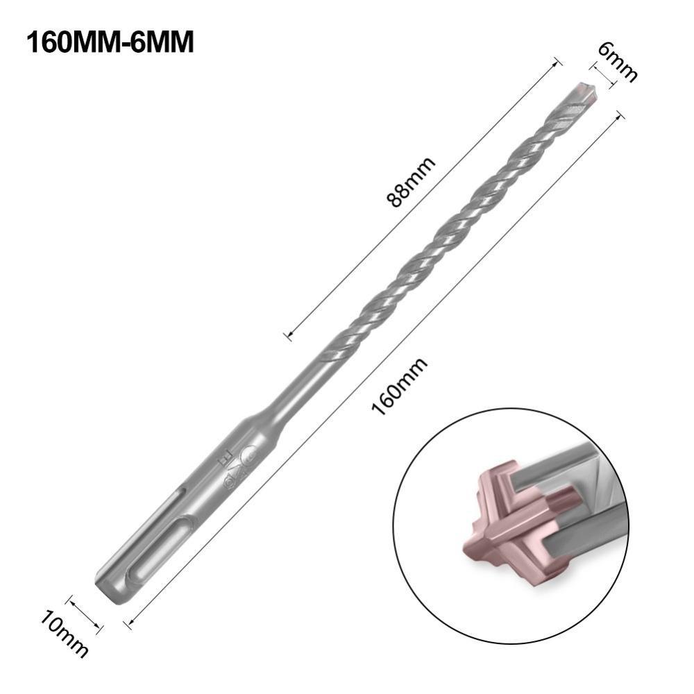 1 шт. 110 мм 160 мм Сверло для электрического перфоратора Крестообразные наконечники Ударные сверла Для стены Бетон Кирпич Кладка