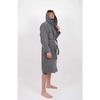 King Size Cotton Hooded Men's Bathrobe Large Size