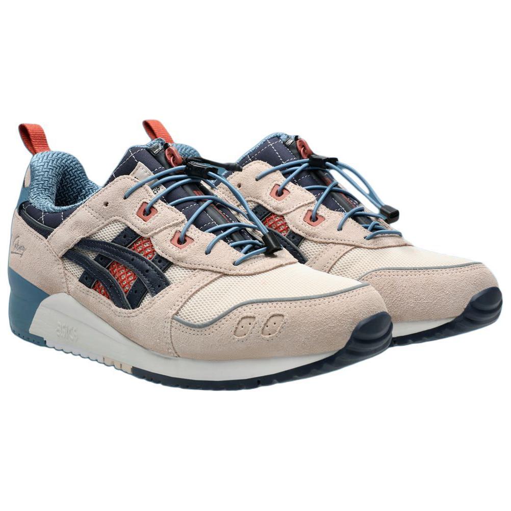 KEBOZ x mita x ASICS Gel Lyte 3 OG Taito Унисекс Кроссовки Кремовый Миндально-Персиковый Темно-синий 1201B030-700