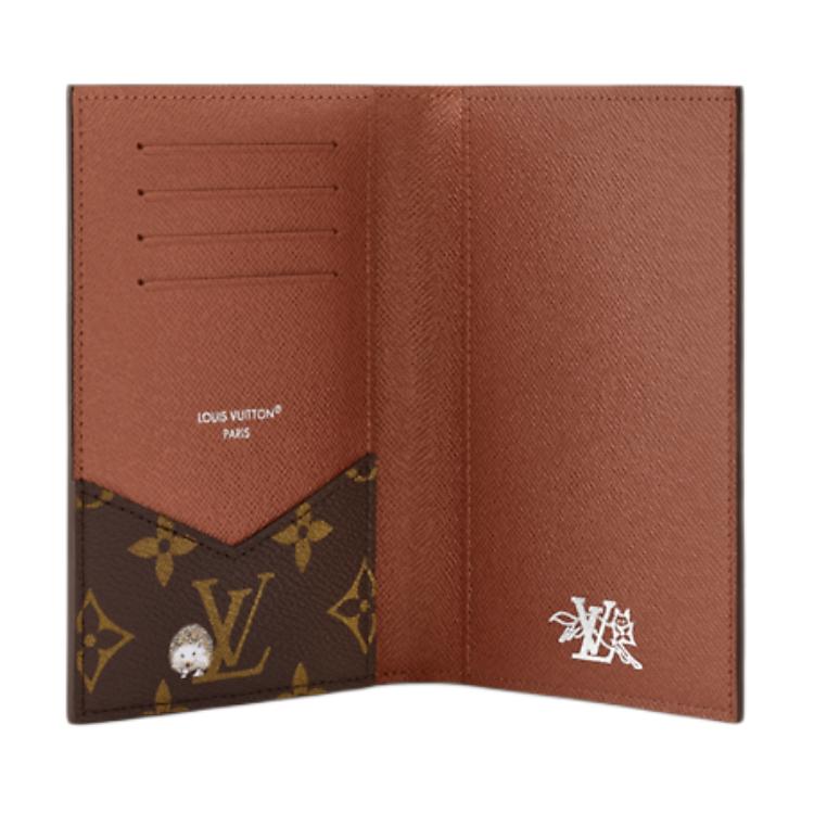 Louis Vuitton Ss26 Animal Combination Print Monogram Forest Coated Canvas Passport Holder Men Passport Holder Brown M27023