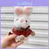 Плюшевый брелок-кролик с декором в виде клетчатого плаща Для детей и взрослых Подарок