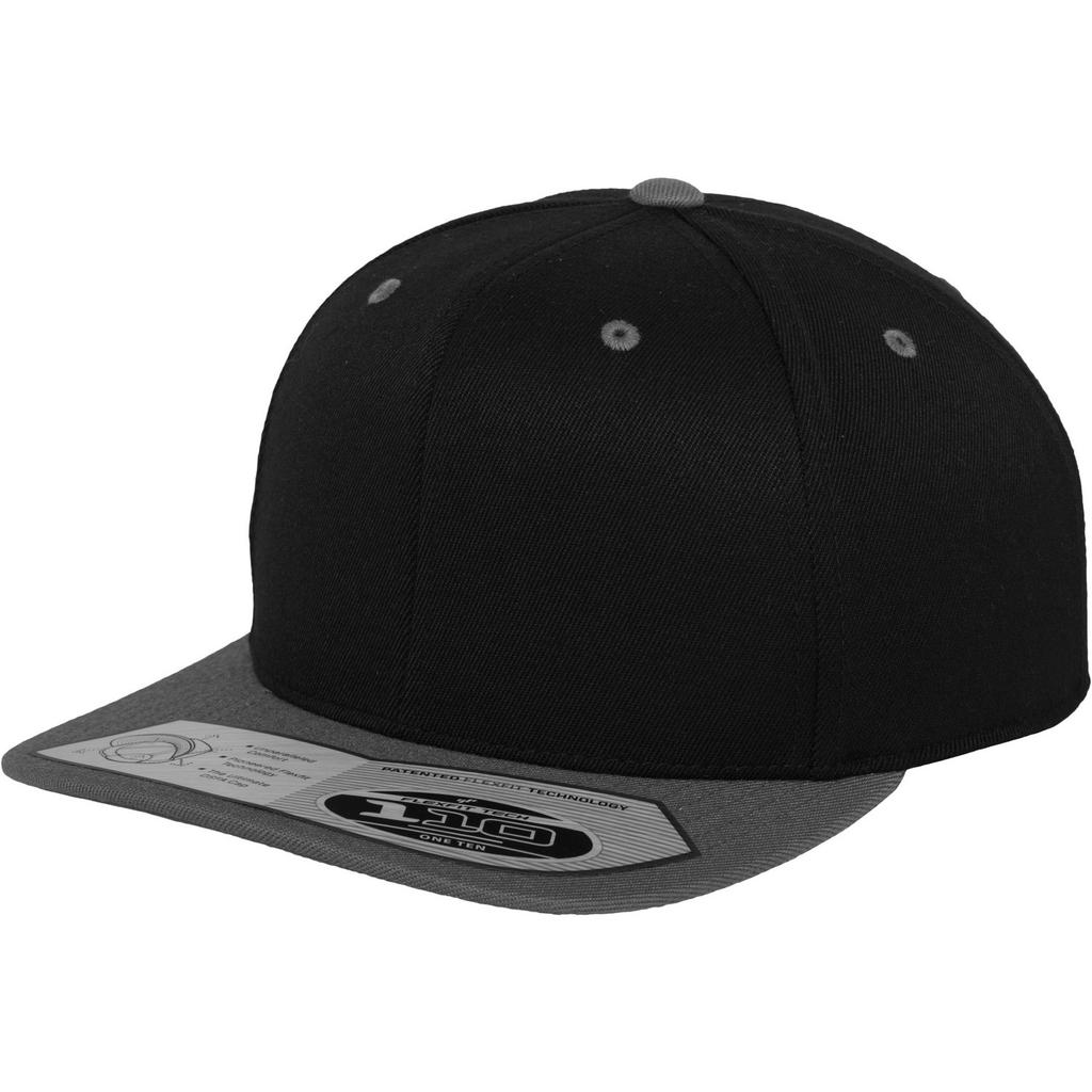 Yupoong Flexfit Unisex 110 Plain Fitted Snapback Cap (Pack of 2)