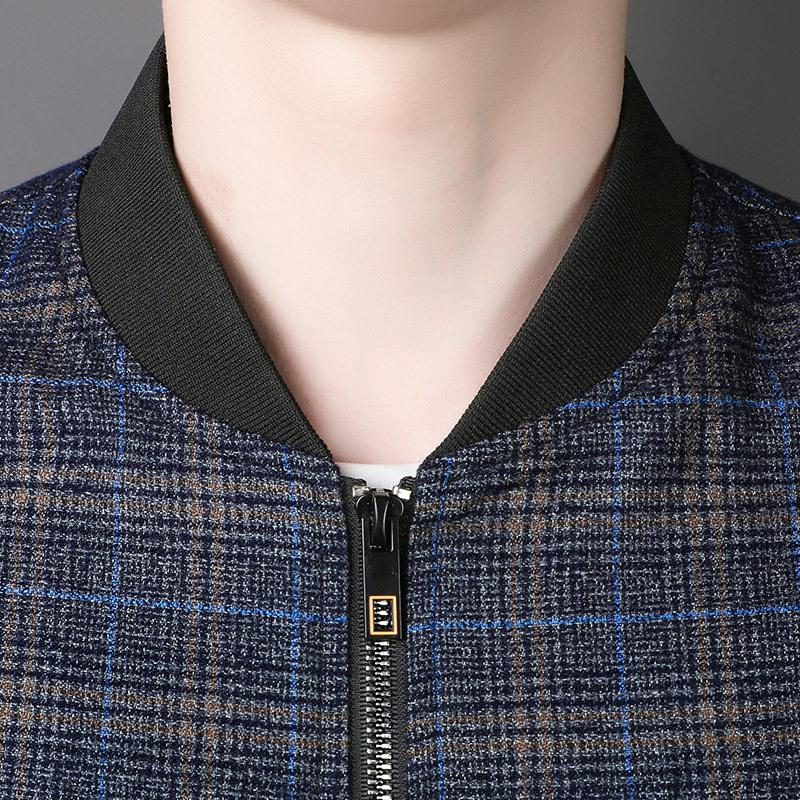 Весенняя и осенняя мужская куртка Куртка для среднего и молодого возраста Мужская куртка с бейсбольным воротником Мужская куртка для папы