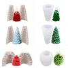 Silicone Candle Mold 3D Christmas Tree Pine Cone Shape Soap Clay Making Diy Cake Decoration