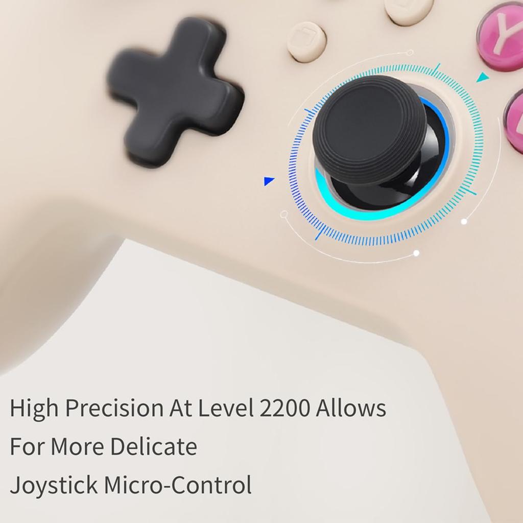 GuliKit Wireless Controller KK3 PRO Controller Retro Compatible with Hall Effect Sensor Stick Gyroscope Back Paddle Button PC/Switch/Android/iOS
