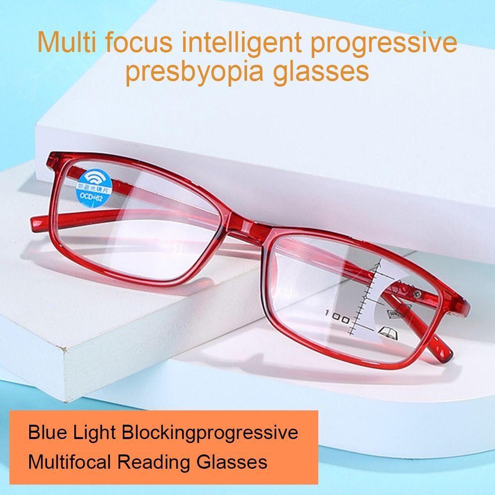 Простые очки для защиты глаз от синего света, очки для чтения с прогрессивными мультифокальными линзами, ультралегкие очки