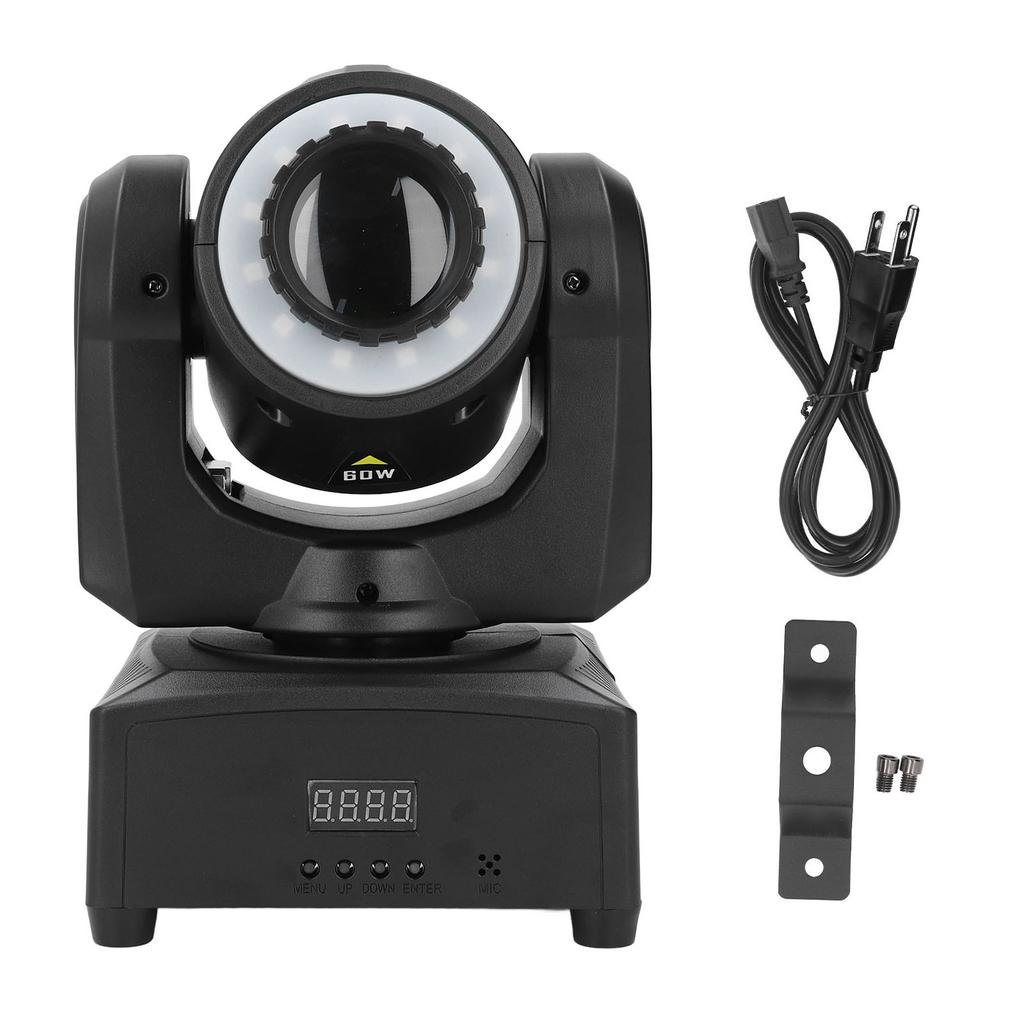 Светодиодный вращающийся прожектор, 8 режимов, 8 цветов, 9/11 каналов, многоцветный точечный светильник со звуковым управлением