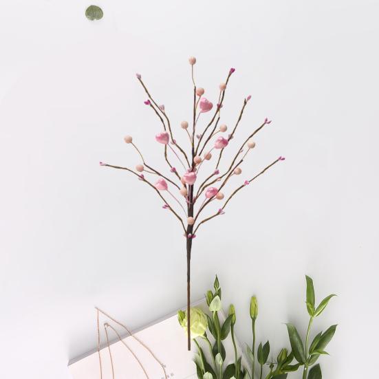 Искусственные стебли ягод, украшение, яркий цвет, реалистичный вид, вечеринка ко Дню святого Валентина, искусственные сердца, цветы, украшения для вечеринки