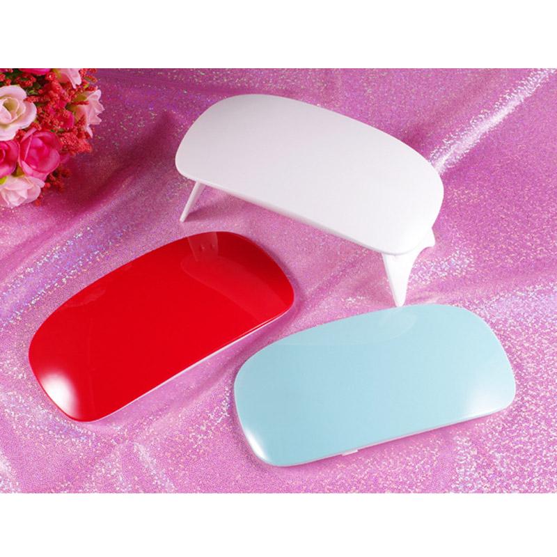 UV LED Lamp Nail Polish Dryer Mini USB Cable Foldable Portable Mouse Shape For Home Travel