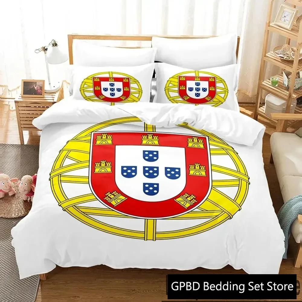 3D Print Portugal Flag Comfortable Duvet Quilt Cover Pillowcase Bedding Set Children Bedroom Decoration Home Textile