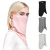 Summer Outdoor Sport Mask Sunscreen Scarf Neck Eye Full Protection Face Mask Breathable Facemask for Women Half Face Cover Ice Silk UV Protection