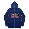 Zip-up Hoodie Gothic Streetwear Oversized Sweatshirt Men Women Y2K Style