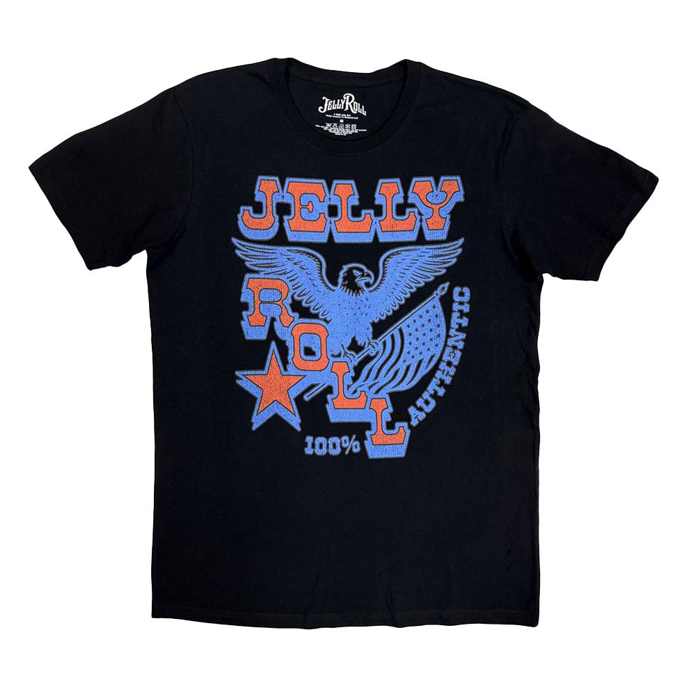 Jelly Roll Unisex Adult Eagle Flag T-Shirt