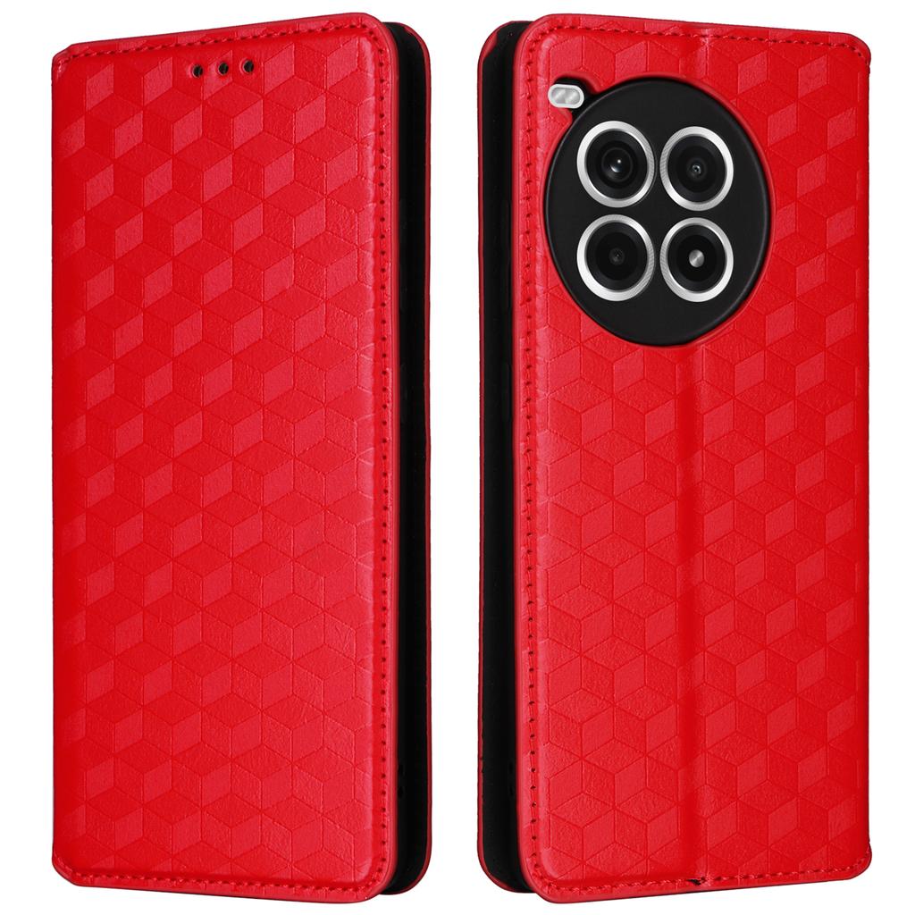 Для OnePlus Ace 3 Pro 5G Чехол Кошелек Подставка Ромбовидный Кожаный Чехол для Телефона