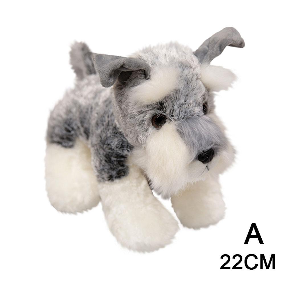 Симпатичная плюшевая игрушка-собака шнауцера, спящая кукла на день рождения, детская кукла, щенок, плюшевый щенок, держатель G2O7