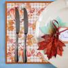 Halloween Pumpkin Maple Leaf Thanksgiving Theme Pumpkin Napkins Disposable Tableware Maple Leaf Pumpkin Pattern Napkins