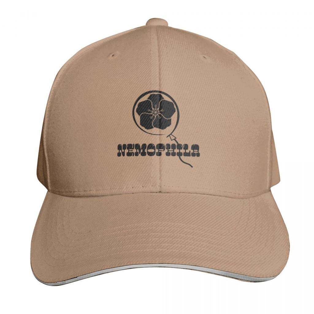 Nemophila Chibitan Balloon Baseball Cap Cotton Twill Breathable Contrast Two Tone Brim Snapback Flat Bill