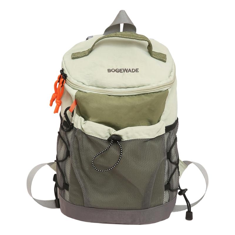 Outdoor Sports Bag Unisex Contrast Color Stitching Backpack Lightweight Travel Backpack