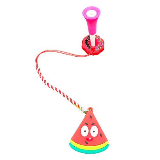 Пластиковый держатель для гольф-ти с защитой от потери, дизайн «пончик», кольцо для гольф-ти с ремешком, мультяшный дизайн фруктов, предотвращение потери ти, аксессуар для гольфа для мужчин и женщин