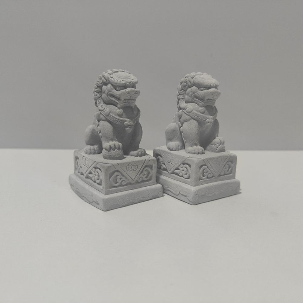 DIY имитация льва украшения Мини Миниатюрные модели Новая модель каменного льва Домашний декор