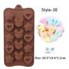 Jelly Pudding Fruit Gummy Candy Silicone Molds Animal Chocolate Cake Baking Tool Mold Ice Resin Mould 3D DIY