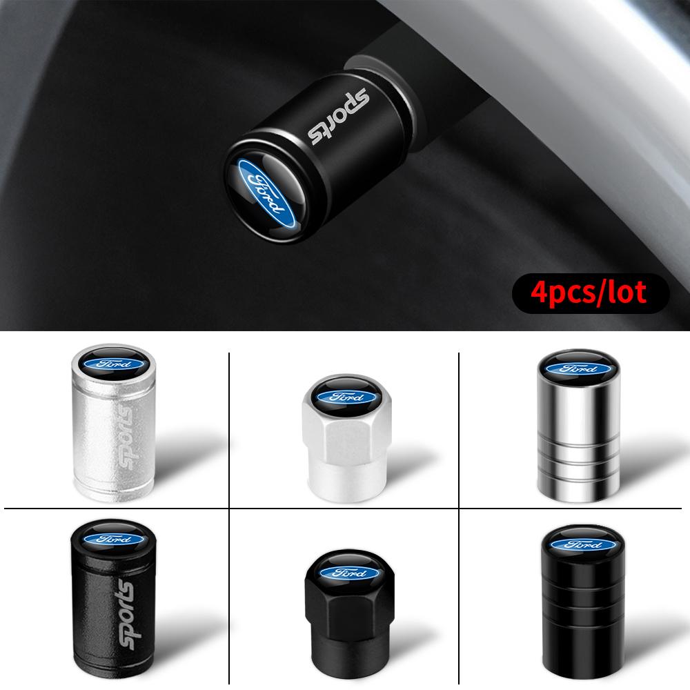 Car Tire Valve Stem Caps Car Wheel Tyre Air Valve Covers For Ford MUSTANG Edge TAURUS ST Fiesta Mondeo SHELBY Fusion Escape Kuga knsh65