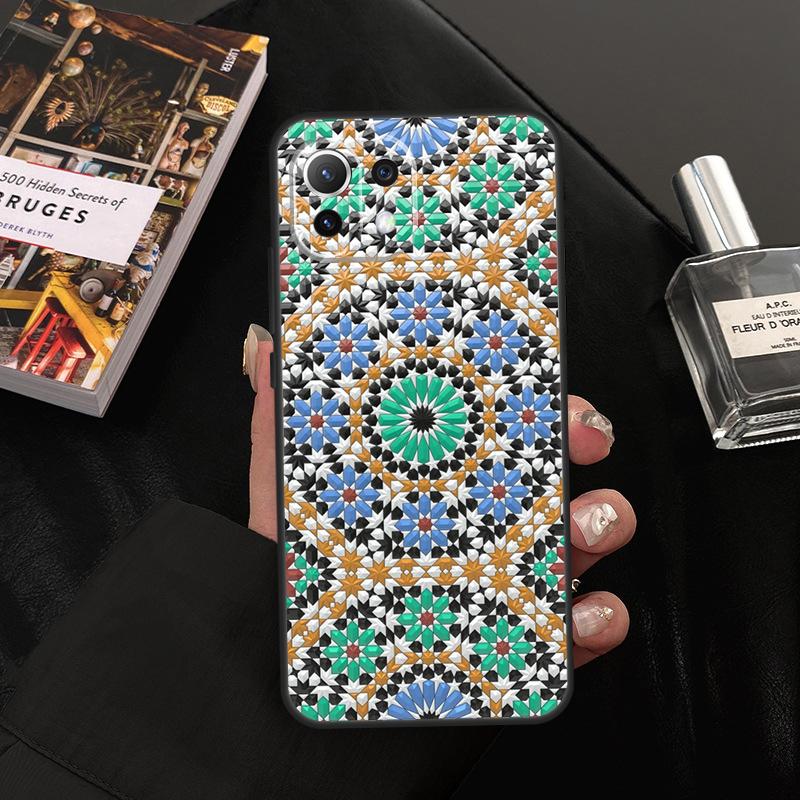 Moroccan Tile Case For Xiaomi 14T Pro 11T 12T 13T 13 14 15 Ultra POCO X7 Pro X3 X5 X6 M6 F5 F6 Pro Cover
