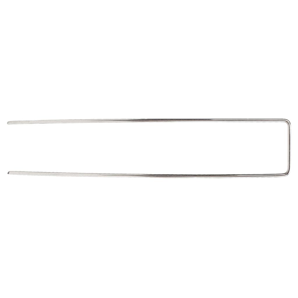 100 шт. U-образных садовых колышков из оцинкованной стали, штифты для ландшафтных колышков для барьера от сорняков, дерновая ткань