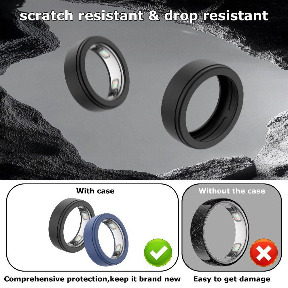 Silicone Ring Cover Elastic Ring Protector for Oura Ring 5 Smart Ring Accessories