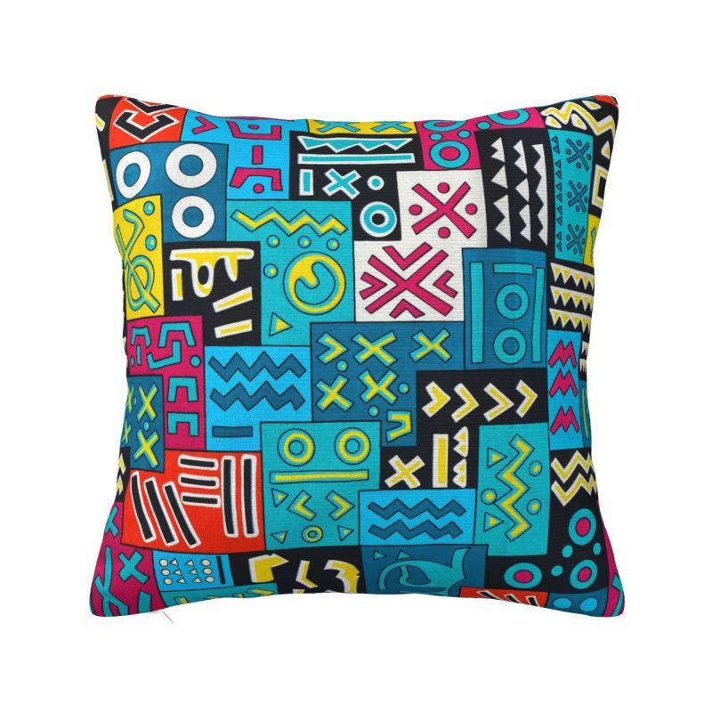 African Ethnic Ankara Style Cushion Cover x cm Polyester Soft Throw Pillow Case For Sofa Seat Decoration Bedding Pillowslip