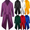 Men's Steampunk Victorian Jacket Gothic Tailcoat Costume Vintage Tuxedo Coats