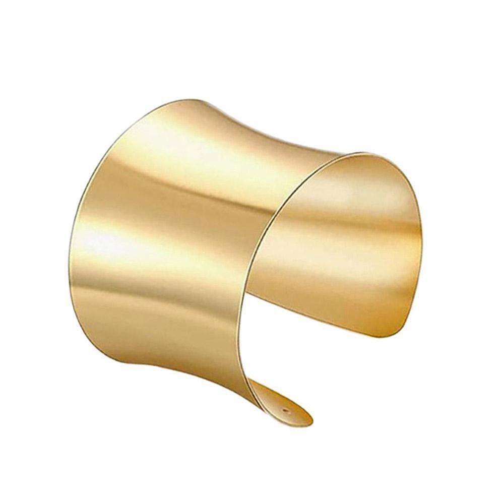 Adjustable Open Armlet Bracelet Gold/Silver Metal Bracelet Jewelry Cuff Bangle  Women