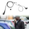 2 Way Earphone PTT Mic 2 Pin Walkie Talkie Earphones Noodle Headphone Cord for Kenwood Baofeng