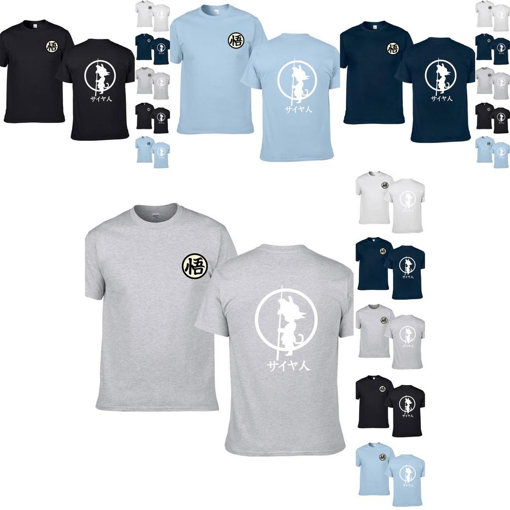 Классическая белая футболка для мужчин и женщин с графическим 3D-принтом аниме Dragon Ball