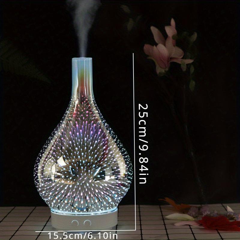 3D Стеклянный диффузор эфирного масла Ультразвуковой диффузор для ароматерапии Холодный увлажнитель тумана