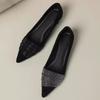 New 2026 Pointed Toe Flat Office Boat Solid Color Knitted Slip on Shoes Casual Ballet Flats Shoes Women Loafers Zapatos De Mujer