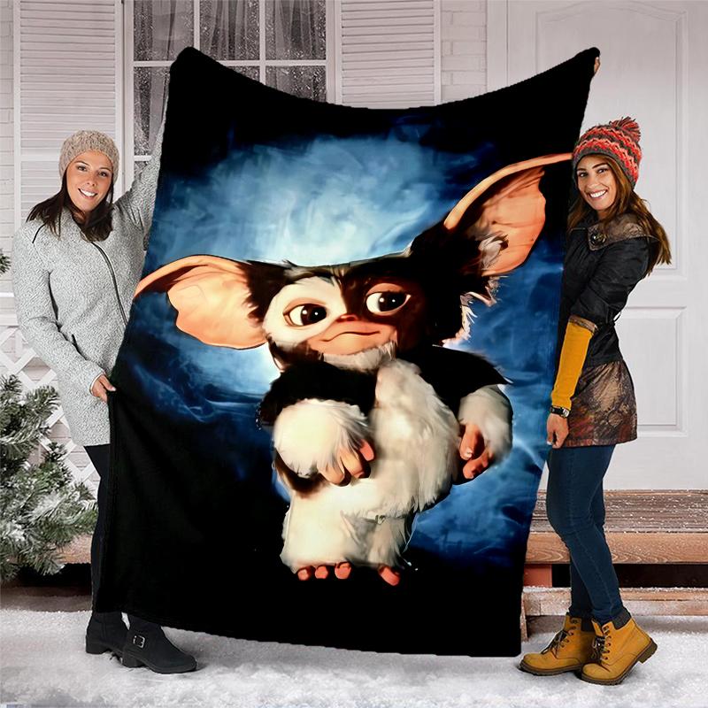 Gremlins Theme Printed Blanket - Perfect for Couch, Bed, Travel & Outdoor Use | Machine Washable, Cozy & Durable.