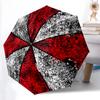 1pc Creative Design Resident Evil Cartoon Umbrella, Portable 3-Fold Compact Umbrella, Suitable for Camping, Hiking and Travel, Ideal Easter Birthday G